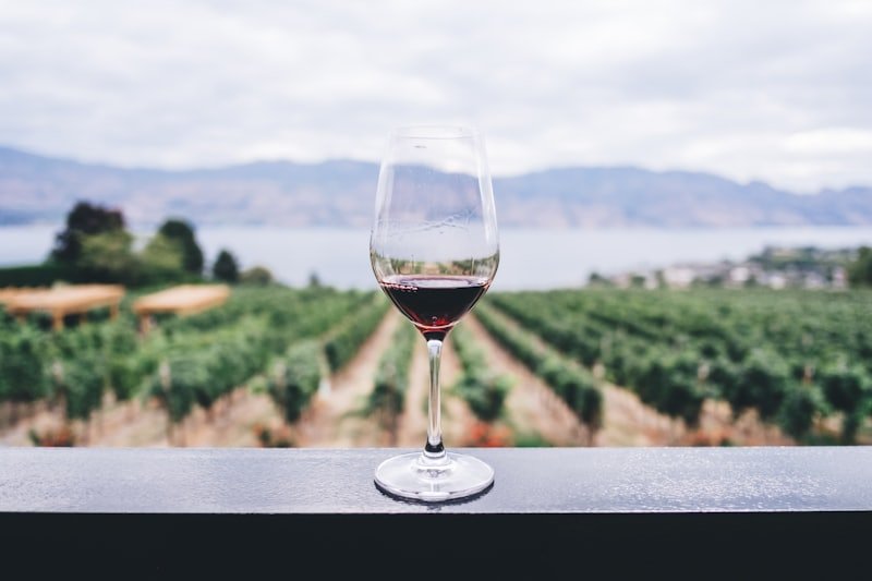 Placeholder — vineyard venue at dusk